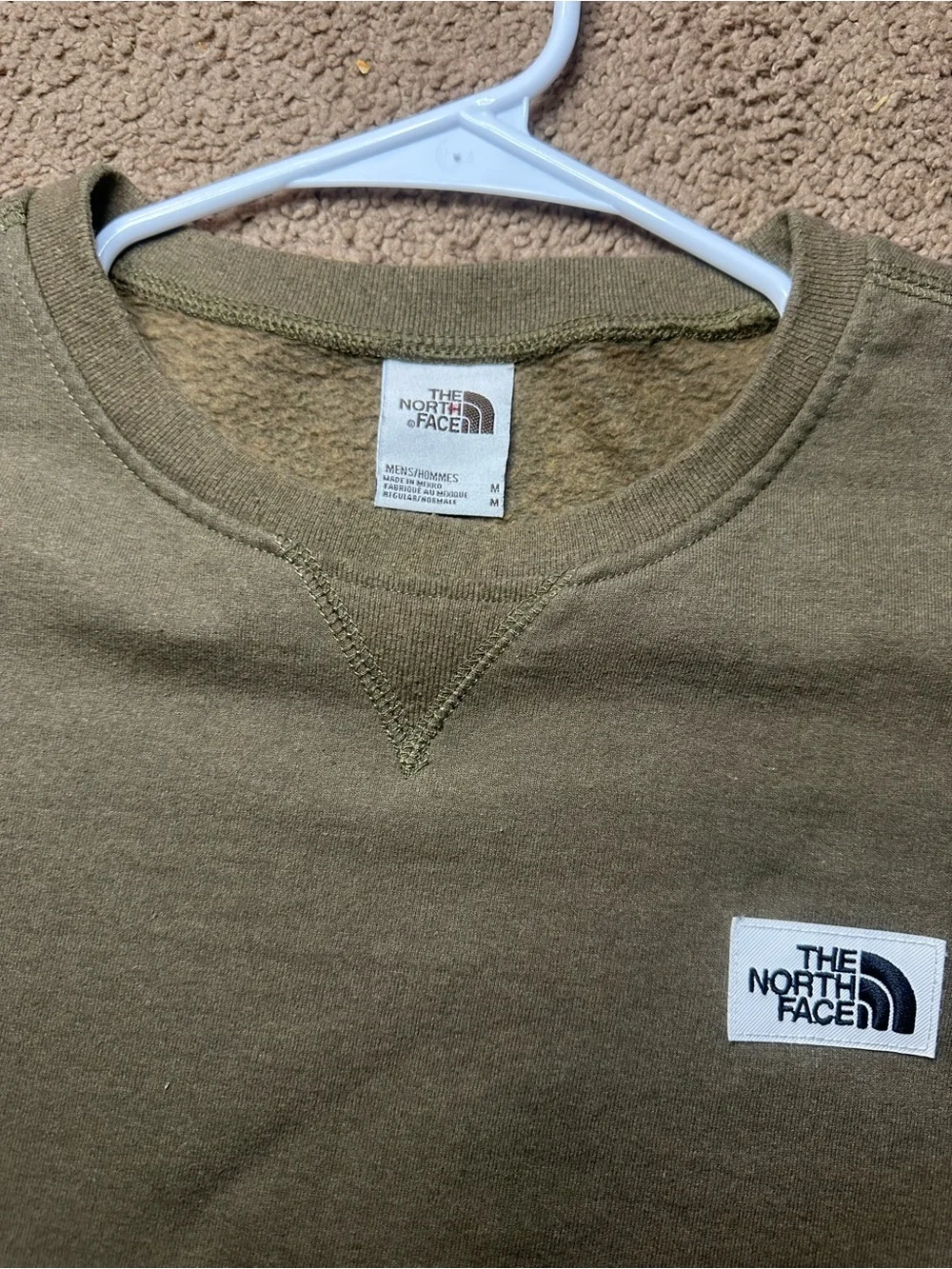The North Face Olive Green Crewneck Sweatshirt